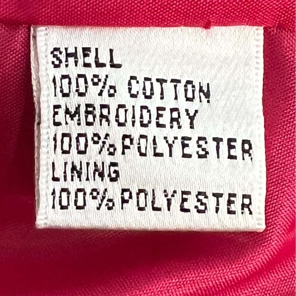 Talbots Petites Women’s Embroidered Pink & Black Cotton Blazer Size 4 EUC - Picture 11 of 14